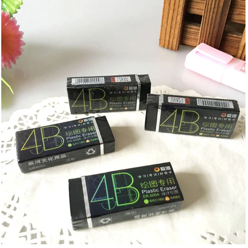 

Professional Soft 4B 100A Drawing Art Writing Rubber Pencil Eraser Clearner School Office Supply Stationery Gift Prize