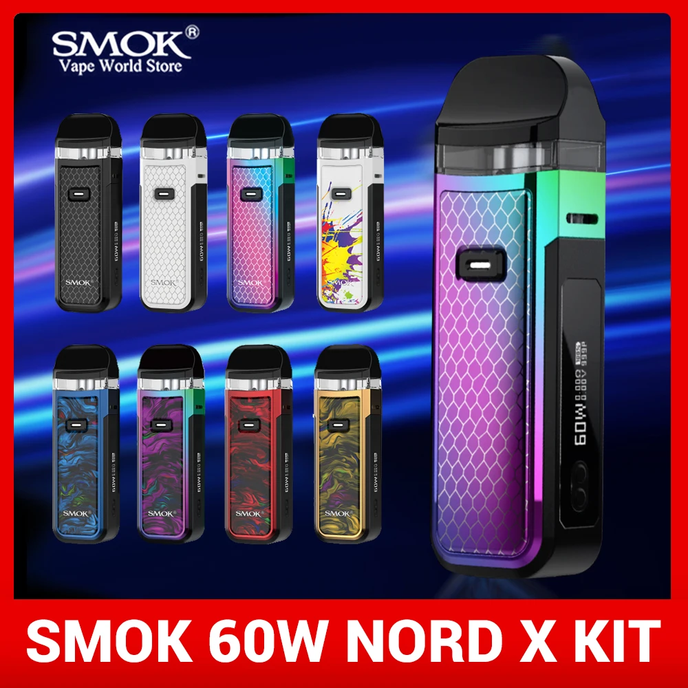 Бокс-мод SMOK Vape Nord X 1500 мАч картридж с аккумулятором 6 мл RPM2 POD System электронная