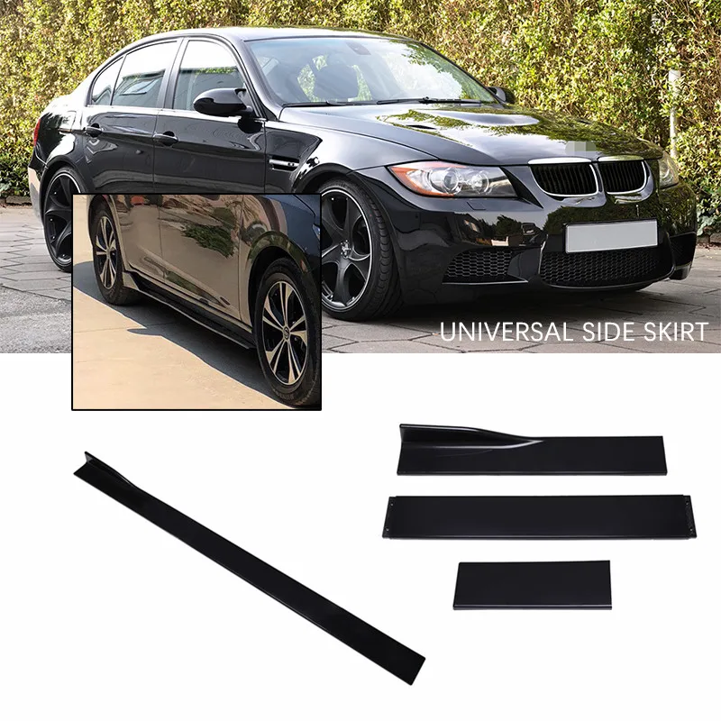 1Pair2mCarUniversalSideSkirtsExtensionWingletSplittersLip