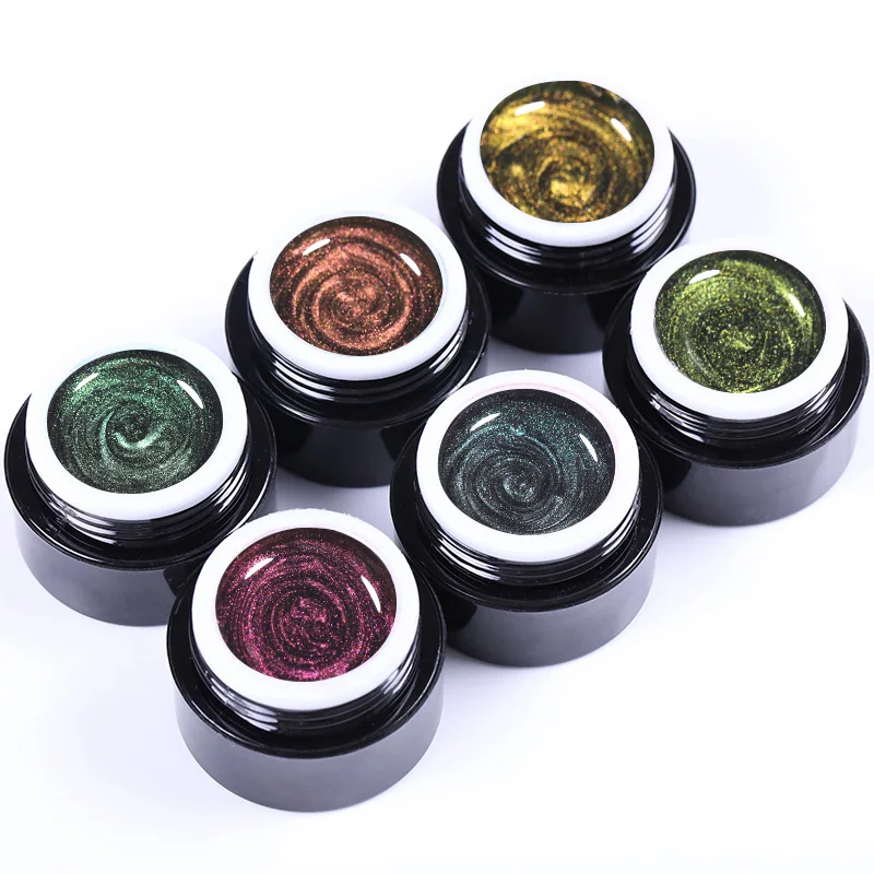 BORN PRETTY 9D Chameleon Magnetic Cat Eye Nail Gel Polish Shining Soak Off UV LED Nail Art Gel Varnish 5ml Black Base Need