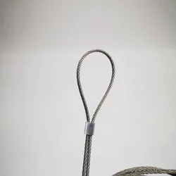 Manchons ovales en Aluminium de 3mm de diamètre, trou unique pour sertir le câble métallique, 100 pièces 