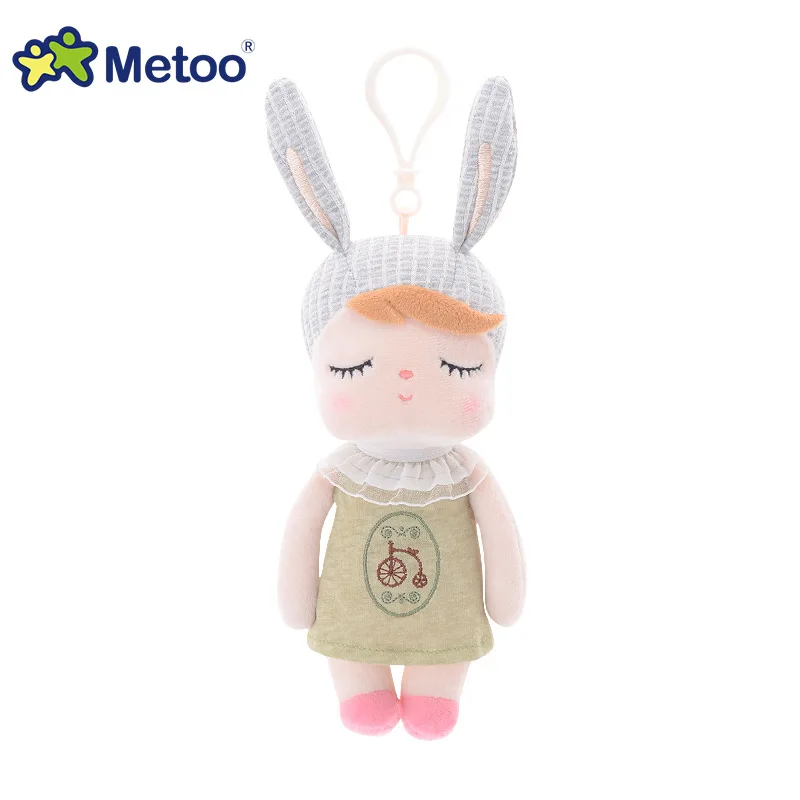 Мини-кукла Metoo, мягкие игрушки, плюшевые животные для девочек, милый кролик, маленький брелок, подвеска для мальчиков, детские рождественские подарки - Цвет: 09128