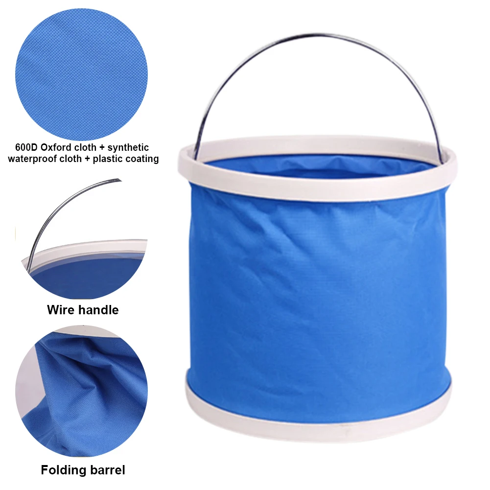 Outdoor Camping Fishing Folding Collapsible Bucket Water Storage Container Hot 
