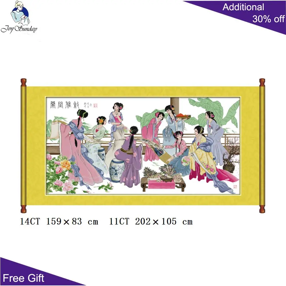 Домашний декор Joy Sunday Китай R071R072R157R180 цветы подруг цветут двенадцать цзиньлингов