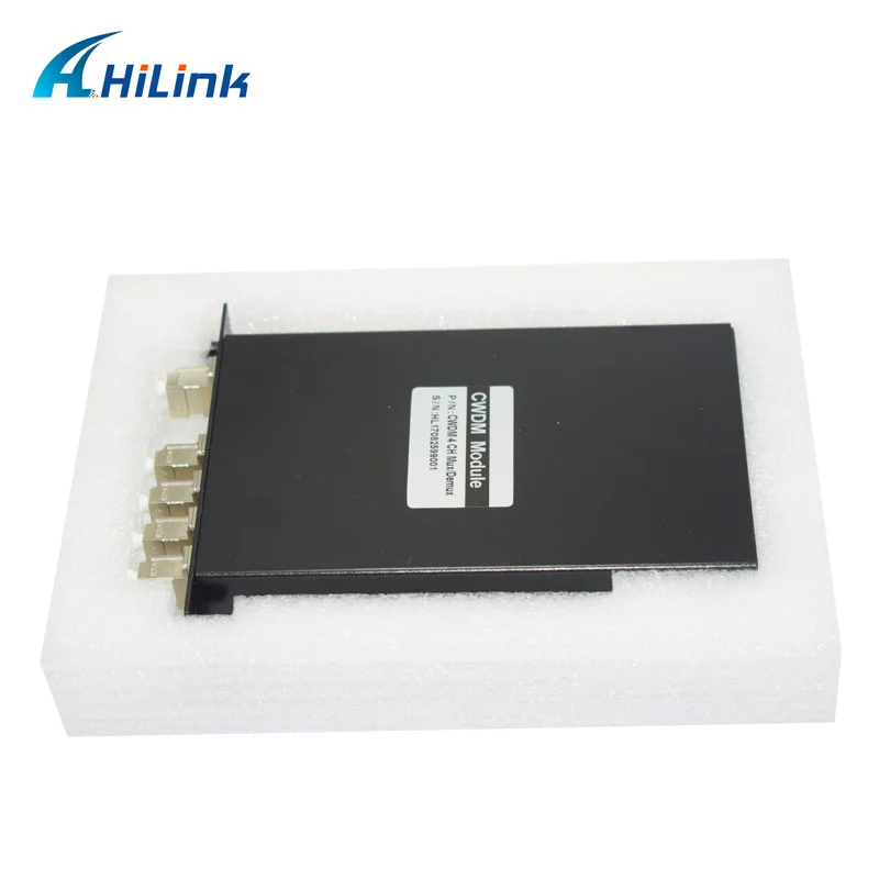 Hilink корпус оптического Кросса Fast Ethernet 4CH модуль CWDM 1470nm~ 1530nm одного волокна 4CH CWDM Mux/Demux