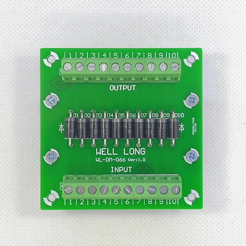 Diode Protection Terminal Block IN5408 3A/1000V Diode Terminal Block