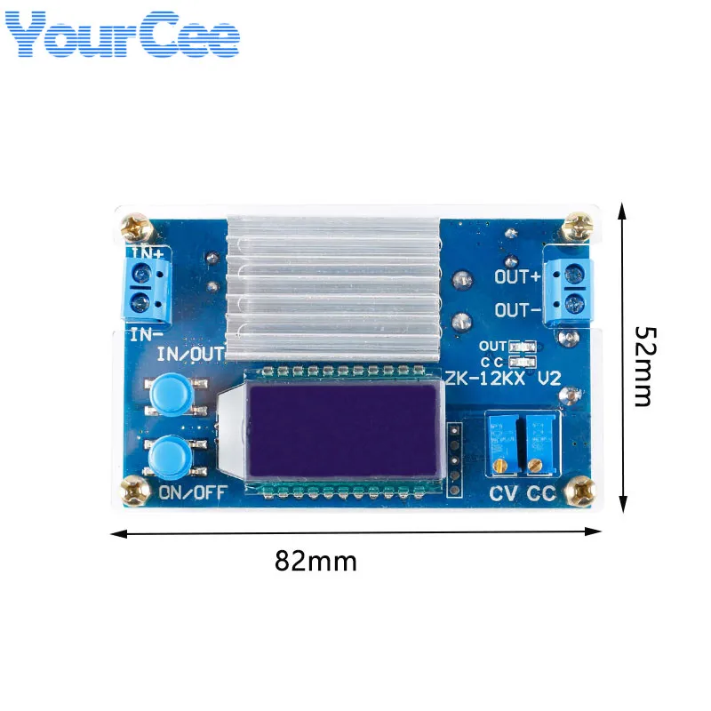 12A DC Buck Converter - Adjustable Step Down Voltage Regulator With LCD Display - View #11