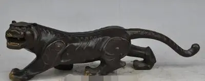 15 &quotСтарый Китайский Фэншуй бронзовое животное Зодиак Королевский рык Тигр