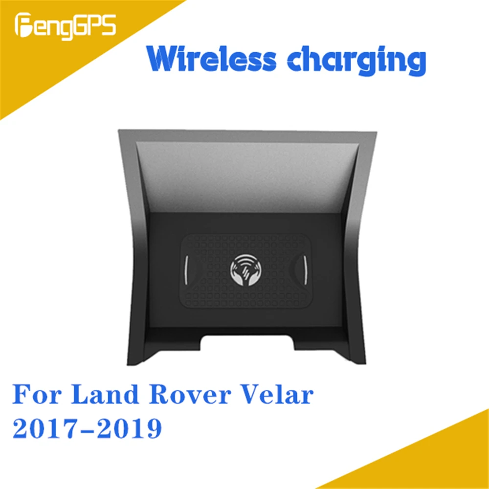 Quick Wireless Charger For Land Rover Velar 2017 2018 2019 QI Fast Mobile Phone 10W Hidden Car Dashboard Holder Charging Pad