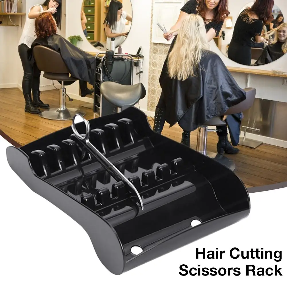 Hair Salon Shear Holder For Stylist Hair Cutting Scissors Rack Professional Barber Shop Scissors Organizer Scissors Storage Tray