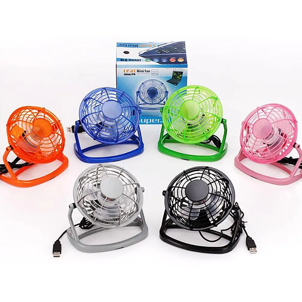 Портативный мини USB вентилятор Настольный вентилятор персональный Супер Бесшумный цветной вентилятор охлаждения для ПК ноутбука USB гаджеты