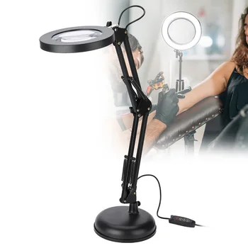 

Desktop LED Magnifier Lamp Nail Salon 5X Magnifying Lamp Eyeliner Manicure Tattoo Beauty Light Manicure Machine