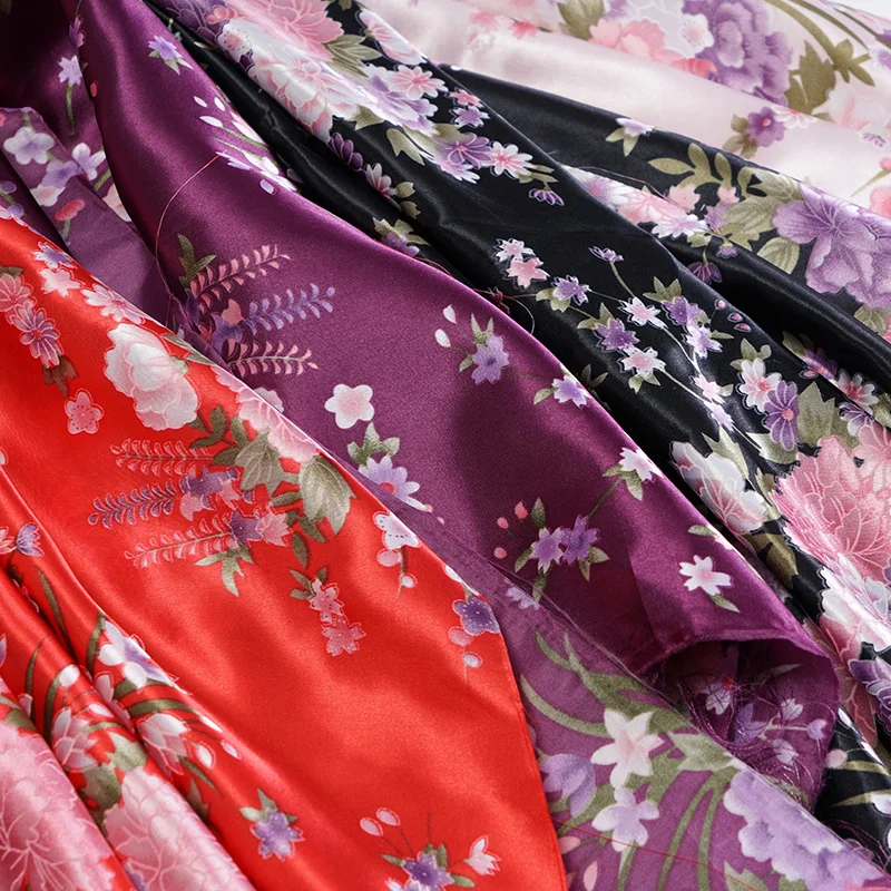 Винтажная атласная ткань с цветочным рисунком, атласная ткань для шитья женщин, cheongsam или пижамы 100*150 см/шт M87