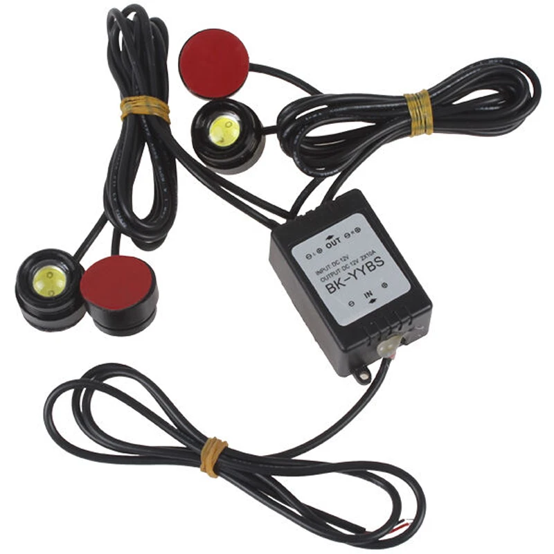 Автомобильный SMD светодиодный светильник DRL 6000K стробоскопическая вспышка Eagle Eye с дистанционным управлением
