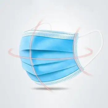 

Face Mask Anti-Dust Dustproof Disposable Earloop Face Mouth Masks 3 Layers Anti Fog Facial Protective Breathable Cover Masks
