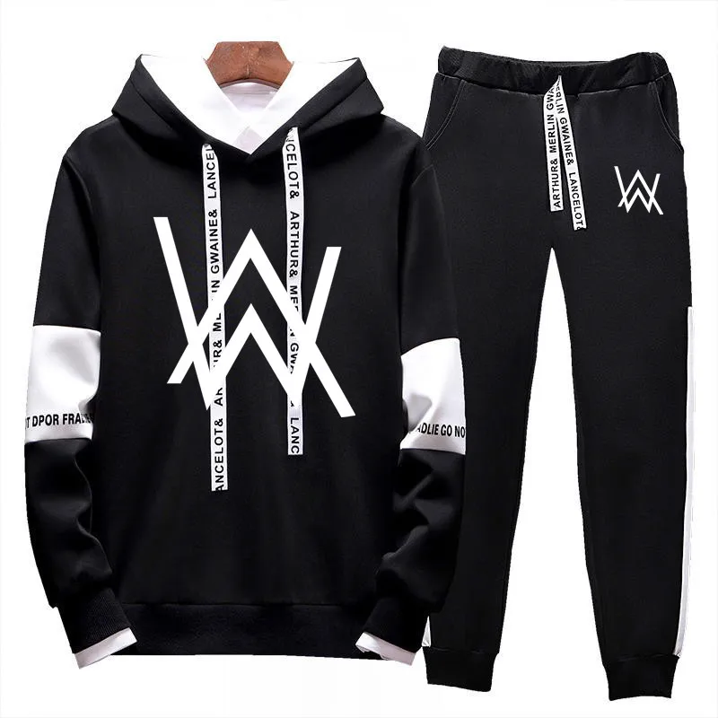 Бренд Alan Walker мужские толстовки штаны комплект весенний спортивный костюм одежда