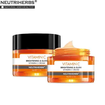

NUETRIHERBS Face Facial Cream with Vitamin C Night Cream Moisturizing Skin Anti Aging and Wrinkle 50g ℮ / 1.7oz