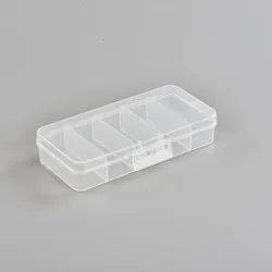 

Fishing Accessories Storage Case with 1/5/6 Compartments Transparent Plastic Fishing Lure Box Fishing Tackle Box