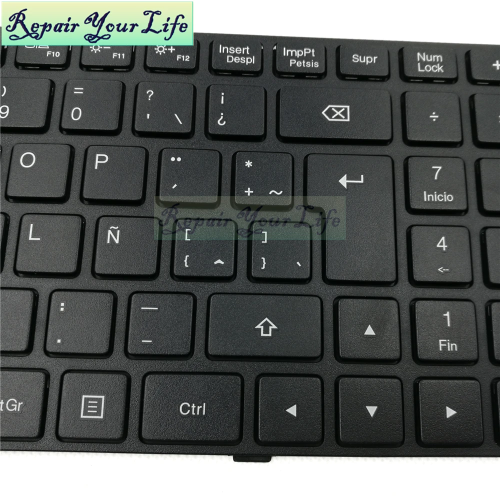Клавиатура для ноутбука LA Latin для lenovo 100-15ibd SN20J78594 PK1310E1A15 6385H-LS черные части