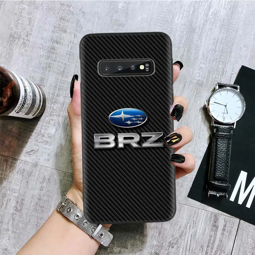 BA353-6 Автомобильный Логотип Subaru черная крышка чехол для телефона для samsung Galaxy A50S A10S A20S A10 A20E A30 A40 A50 A70 M40 M30S A80 корпус под плетенную сумку - Цвет: BA353-6