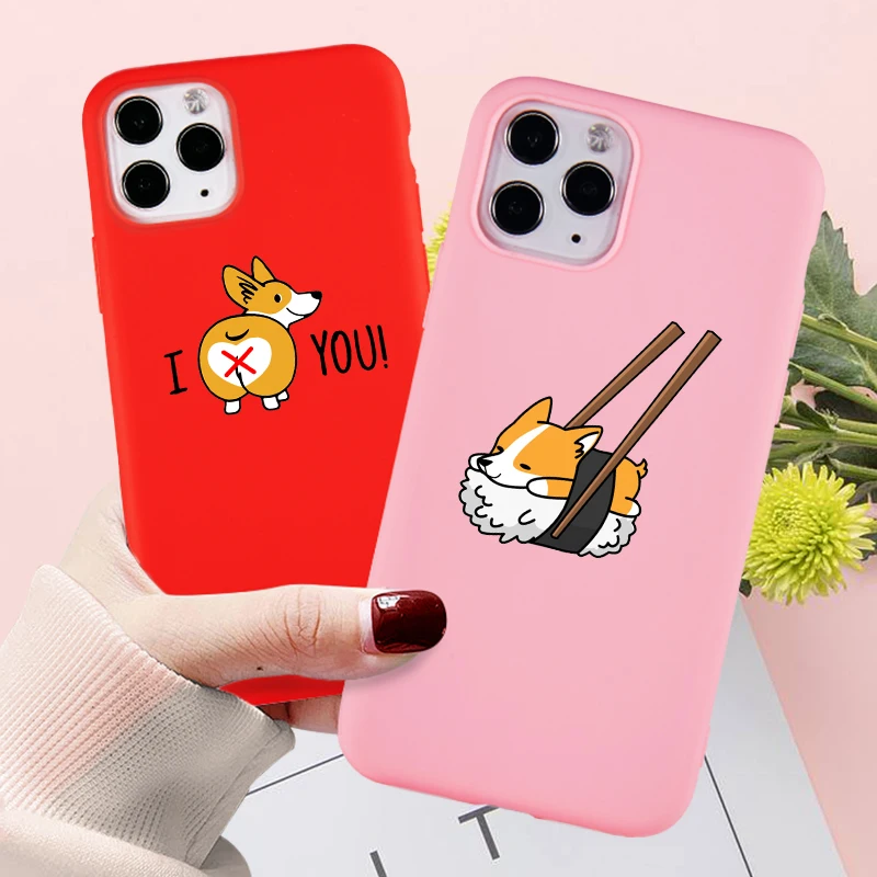 Чехол для телефона Corgi s iPhone Pro 6s 7 8 11 Plus X XS чехол MAX XR забавная Милая собачья попка