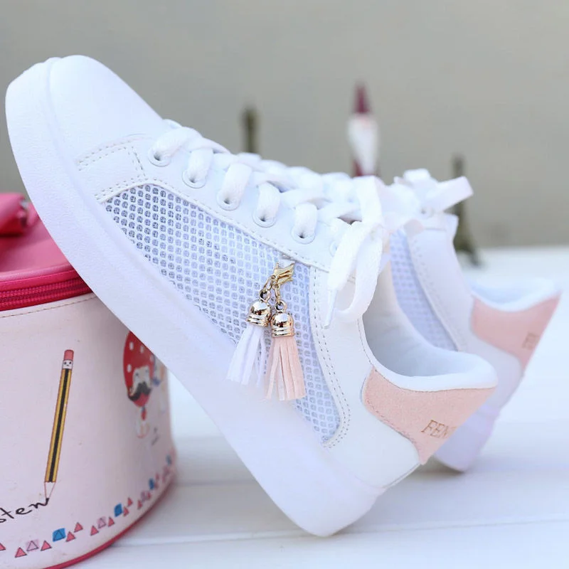 2021 New Women Vulcanized Shoes Female Casual Cushion Footwear Ladies Breathable White Platform Zapatos Girls Tenis Femme