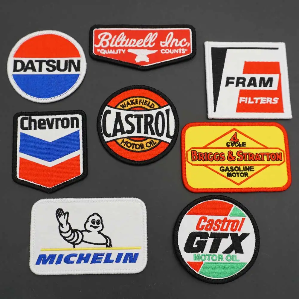 Castrol моторная масляная вышивка панк патчи винтажный значок мотоцикл Рыцарь