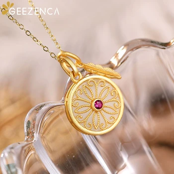 

White Hetian Jade Pendant S925 Silver Hollow Craft Feather Gold-plated Necklace Pendant Without Chain Fine Jewelry Women Trendy