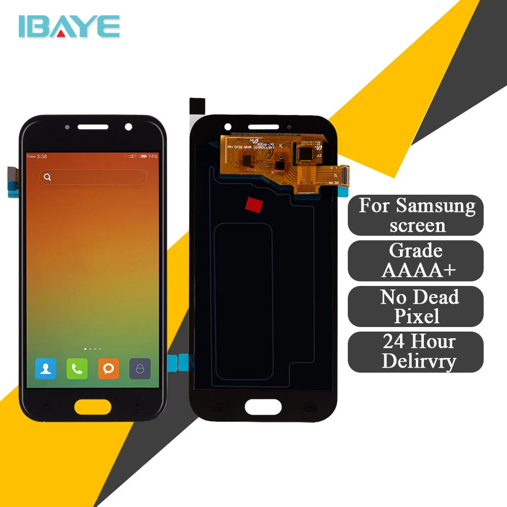 

High Quality AMOLED LCDs For Samsung Galaxy A5 2017 A520 A520F A520F/DS Phone LCD Screen Display Touch Digitizer Assembly Parts
