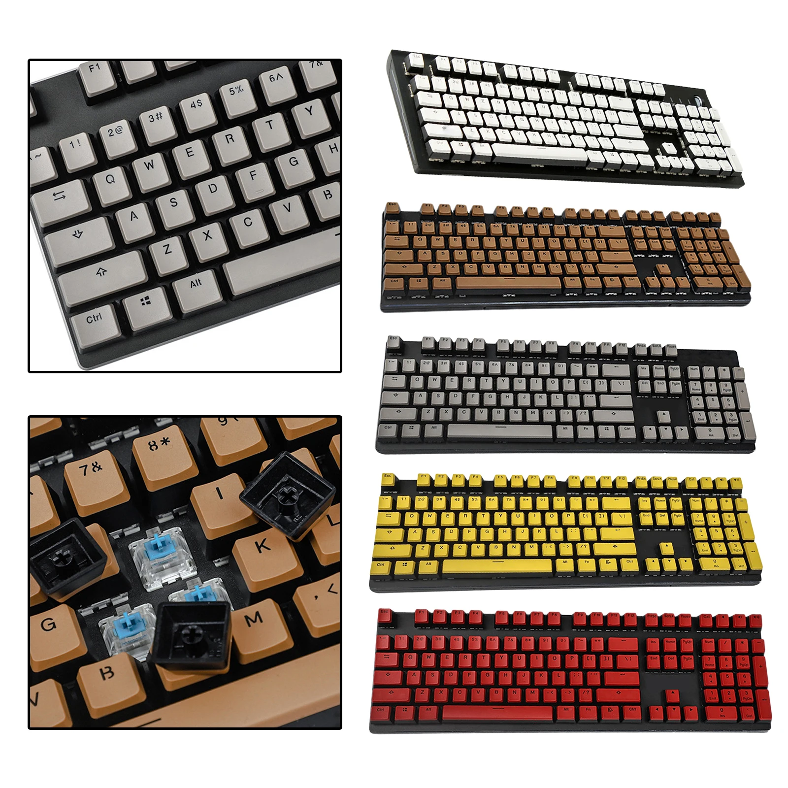 Pudding Keycap set PBT DIY Replacement for Cherry MX Mechanical Keyboard | Компьютеры и офис