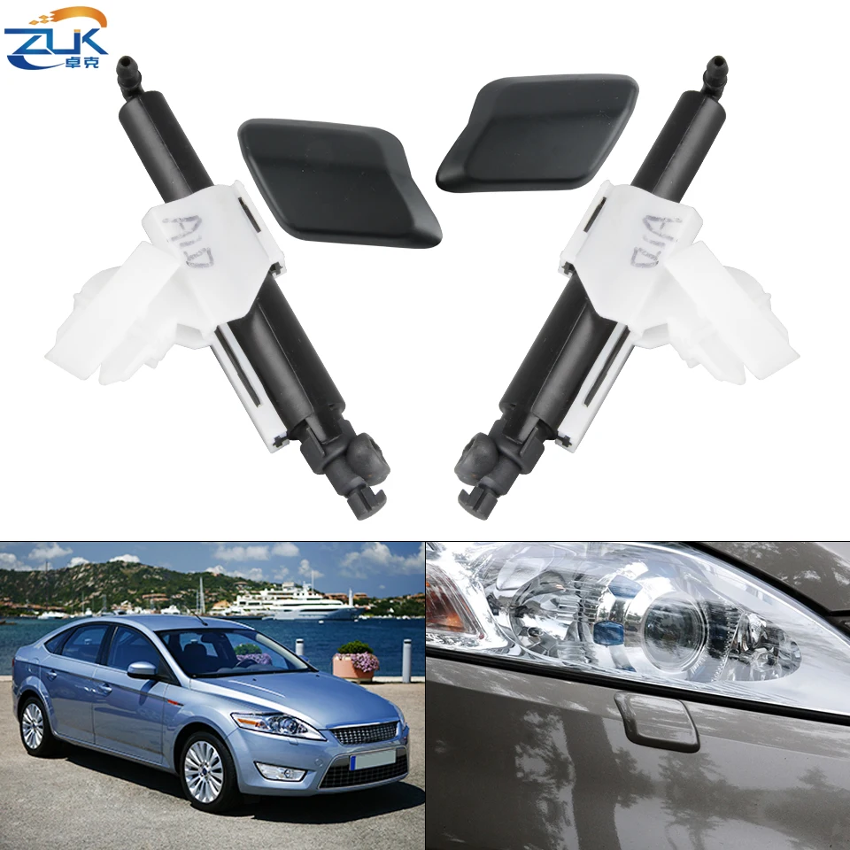 ZUK Headlight Washer Nozzle Headlamp Water Sprayer Jet / Cover Cap Shell Unpainted For FORD MONDEO MK4 2007-2014 | Автомобили и