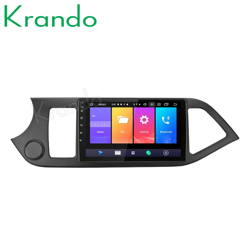 Автомобильный мультимедийный плеер Krando Android 9 0 &quotIPS Full touch большой экран для KIA