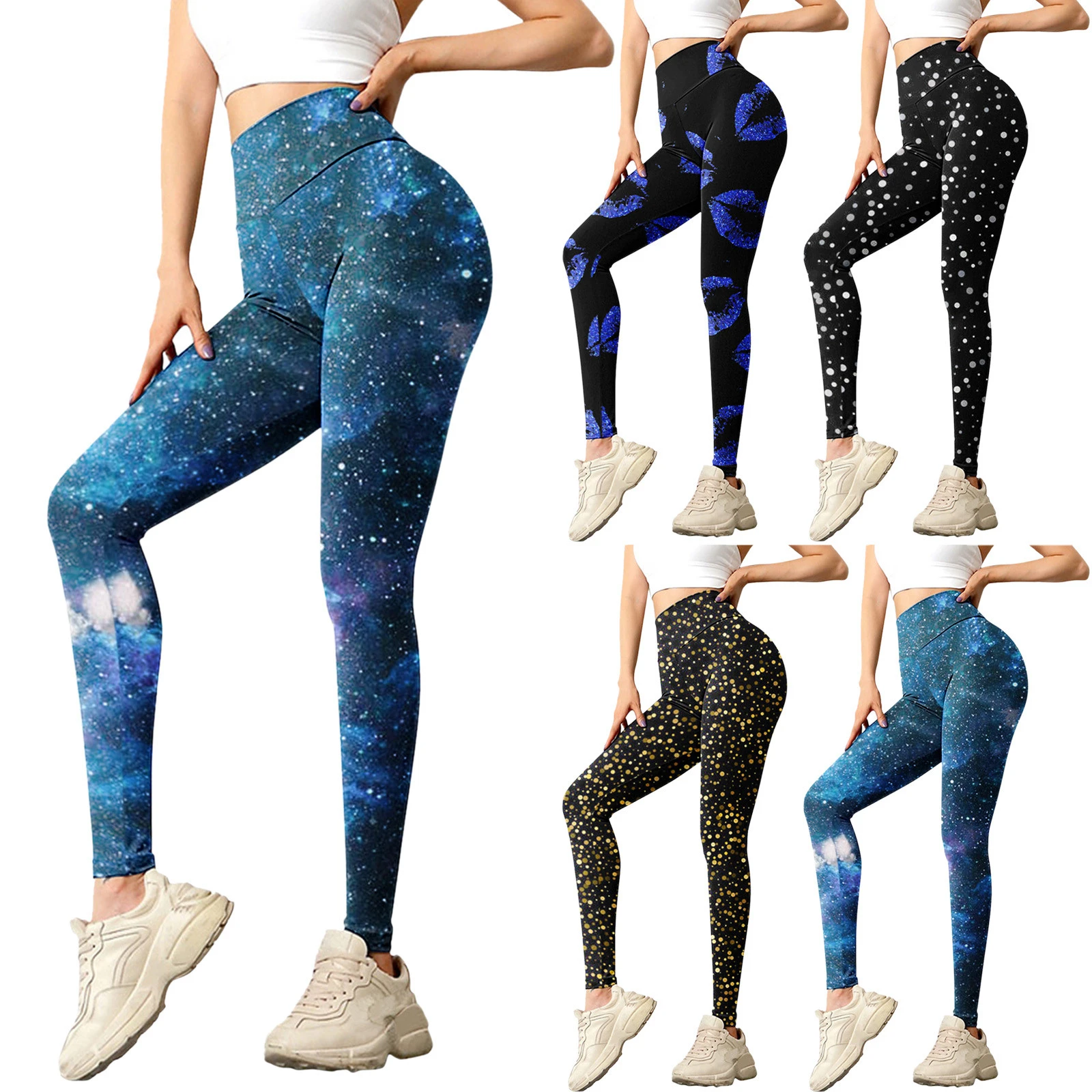 Galaxy Print Yoga Leggings