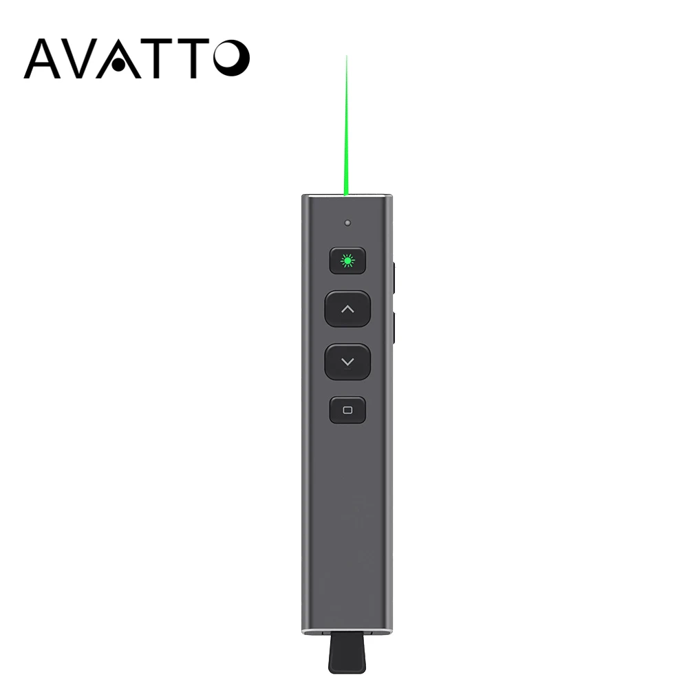 AVATTO зеленый лазерный Презентация дистанционный Указатель управления 2 4G