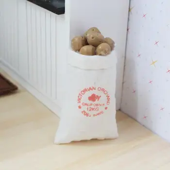 

1:12 Scale Dollhouse Miniatures Accessories Mini Vegetable Potatoes Doll House Kitchen Decor Kits New