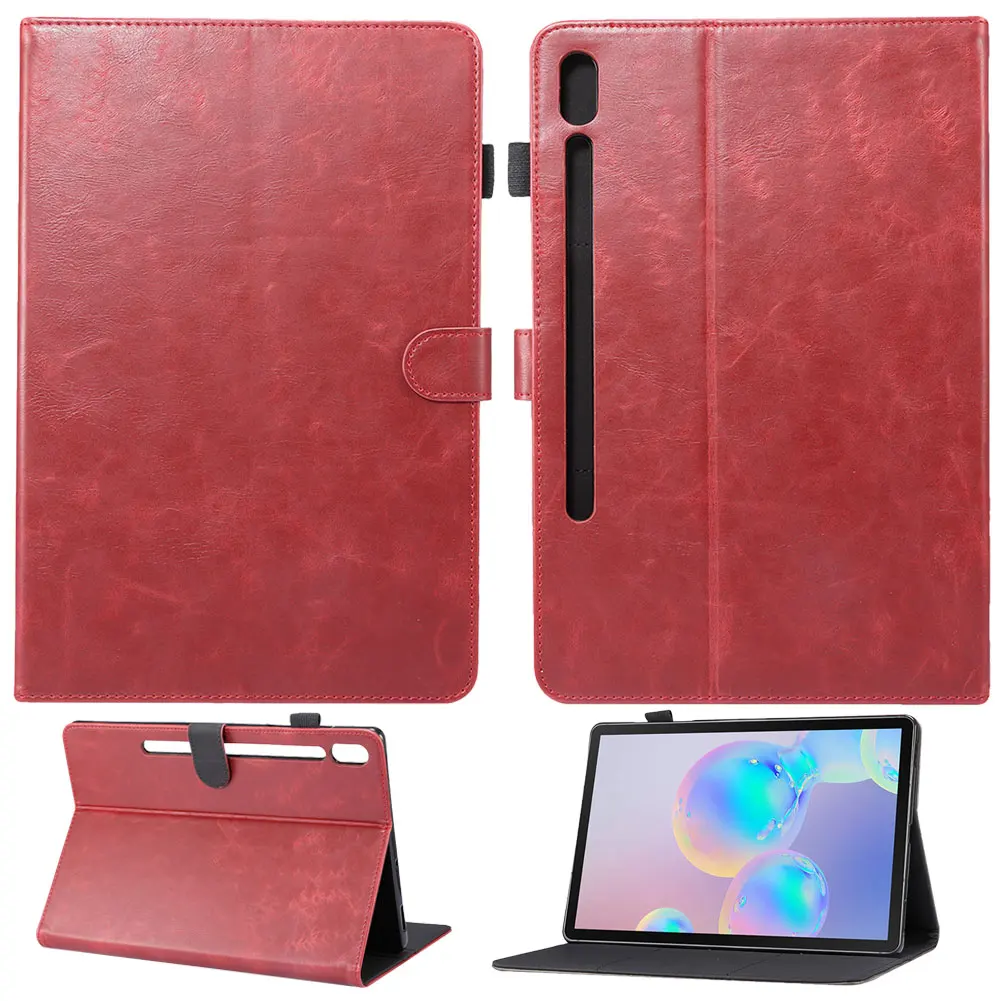 Автоматический Режим сна смарт-чехол для Samsung Galaxy Tab S6 10,5 дюймов SM-T860 SM-T865 чехол бизнес PU кожаный флип-чехол подставка