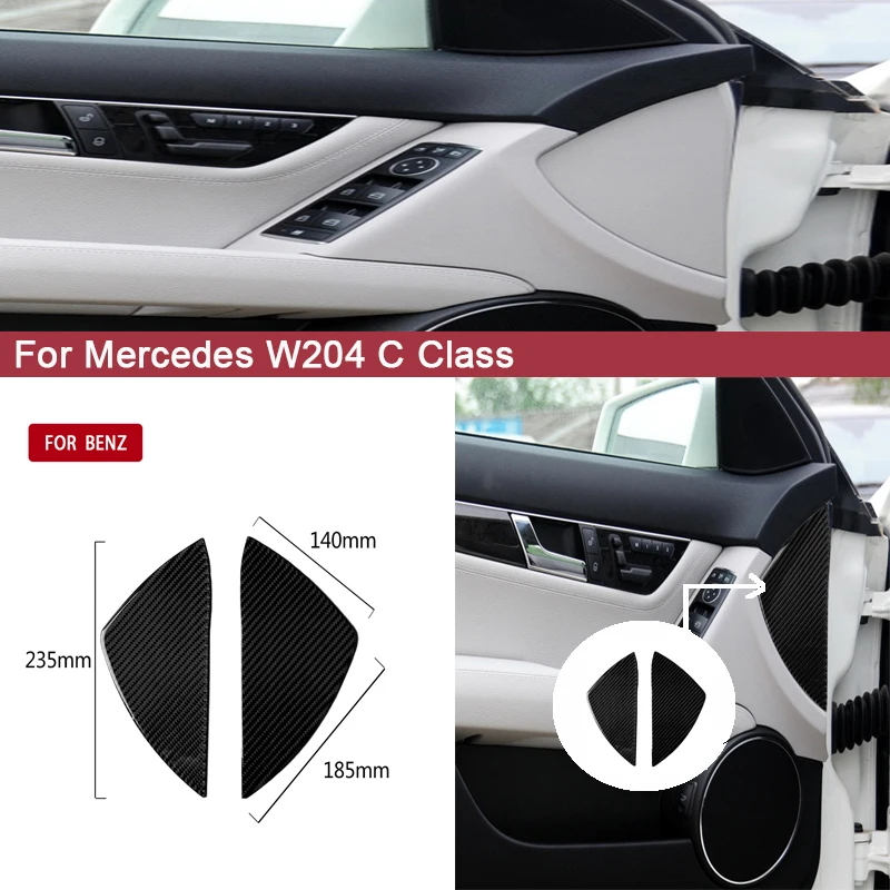 

Auto Interior Mouldings Carbon Fiber for Mercedes W204 Accessories C Class Gate Slot Trim Covers Door Groove Mat Car Stickers