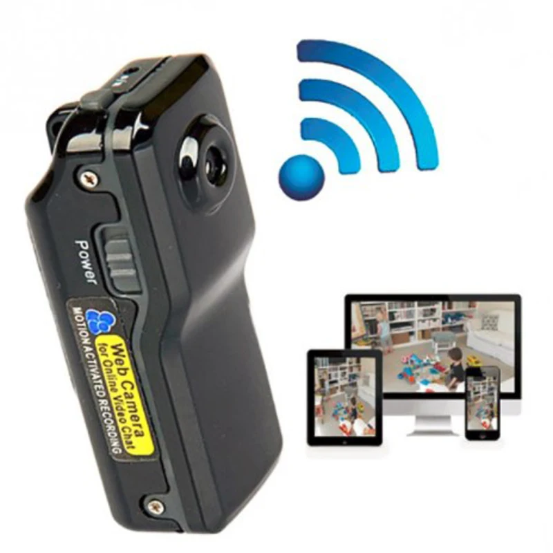 

MD80 Mini Camcorder Remote Wireless WIFI Network Mini DV Record Camera Support 16G TF Card 720*480 Vedio Lasting Recording Cam