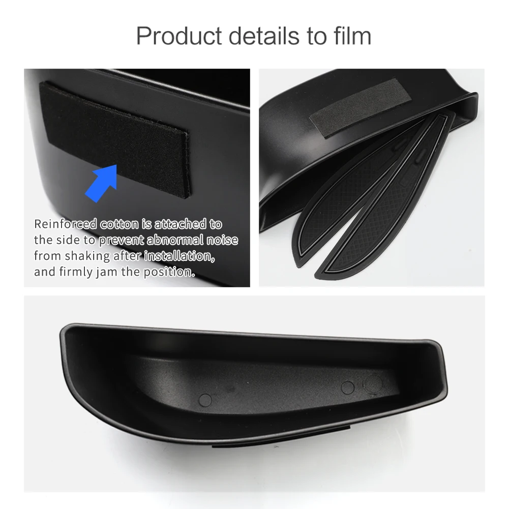 Smabee for VW ID.4 ID4 ID 4 Door Handle Storage Box Accessories Front Rear Door Holder Tray Car Organizer Container — view 4