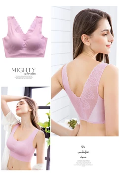 

2020Fashion Sexy Sport Seamless Women bras lace Underwear Beauty Back seamless padded Push Up brassiere Breathable Soft FULL Cup