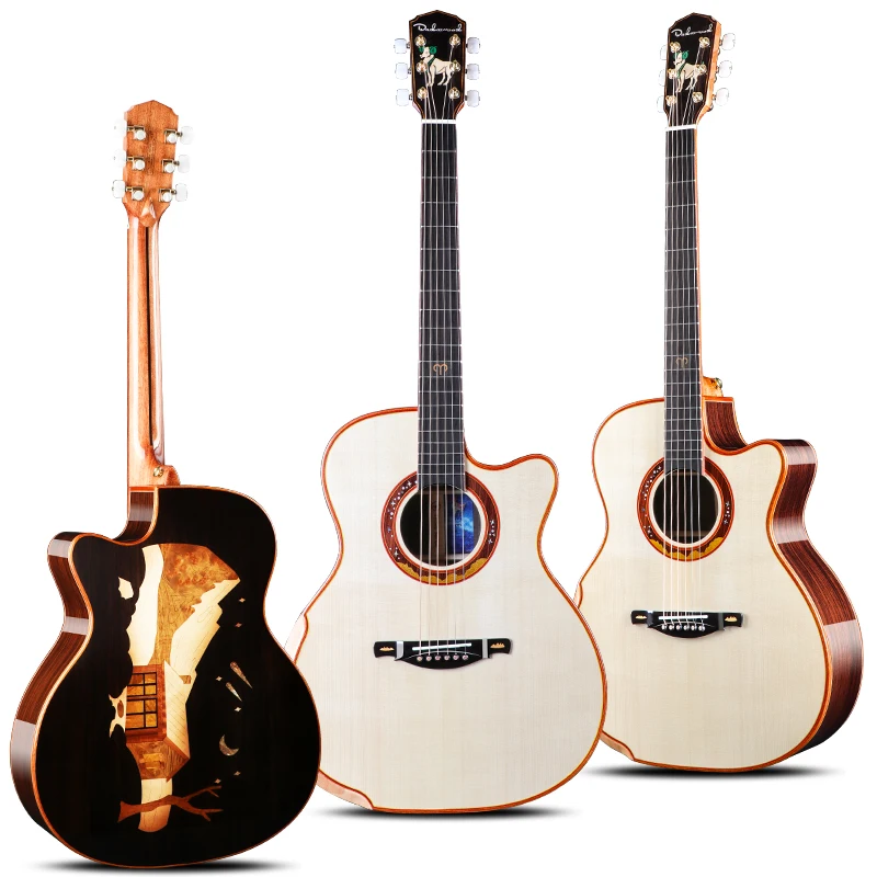 

Dadarwood 41-inch 12 constellation solid spruce top acoustic guitar, high quality handmade electric guitar