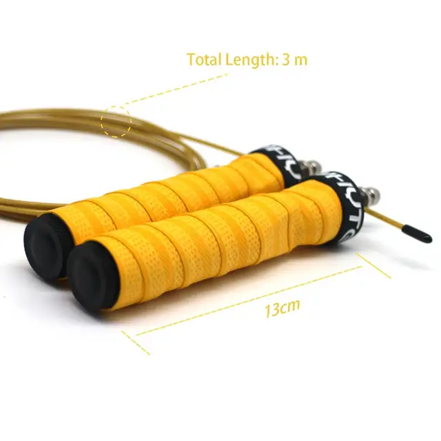 Jump Rope Crossfit Skipping Ropes Pro Ball Bearings Anti-Slip Handles Sports Weighted Training 4