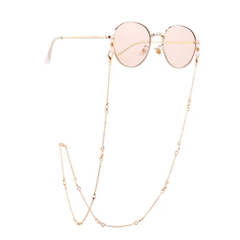 

Lady Glasses Alloy Chain Reading Sunglasses Antiskid Decorative Lanyard Necklace Anti-lost Sunglasses Necklace Eyeglasses Strap