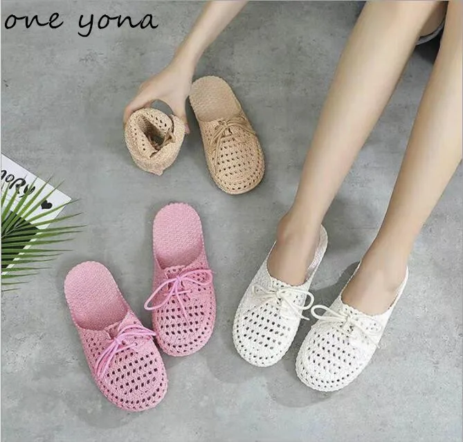 

Women's shoes 2019 summer Baotou sandals and slippers flat with plastic home soft bottom beach casual ladies sandals a447