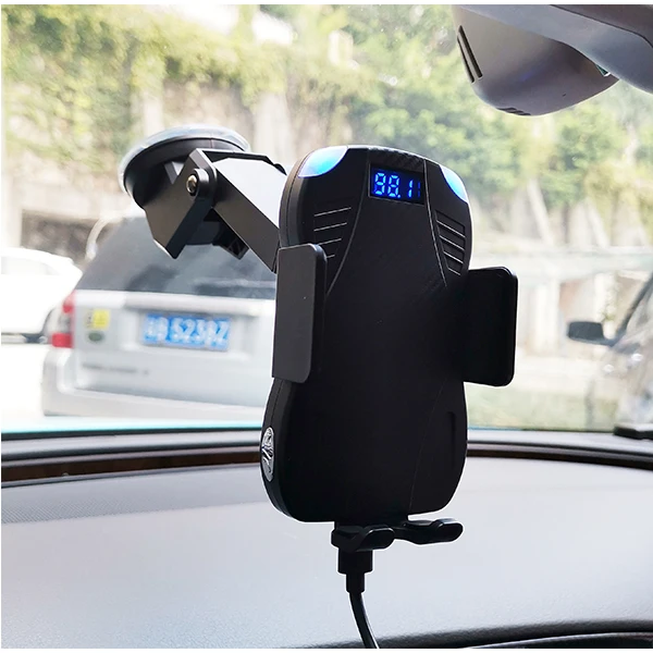 Автомобильный bluetooth-приемник, держатель телефона/автоматический зажим, автомобильная Беспроводная зарядная подставка/автомобильный Bluetooth держатель телефона/10 Вт/7,5 Вт QI быстрая