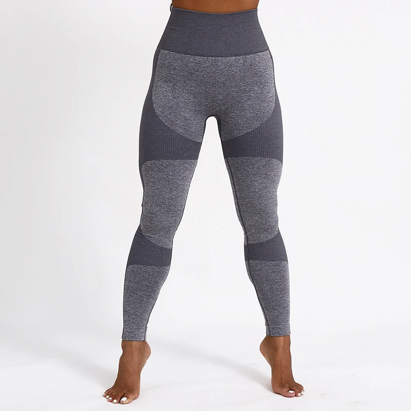 Экипировка для йоги, спортивная одежда для женщин, спортивный костюм для женщин, комплект для йоги, комплект для упражнений, женские компрессионные штаны, Женский комплект для фитнеса - Color: Pants-Gray