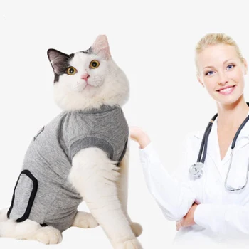 

New Sterilization Care Cat Wipe Medicine Prevent Lick Surgery Wear Weaning Keep Warm Daily Wear Recovery Cloth Cat Surgery Cloth