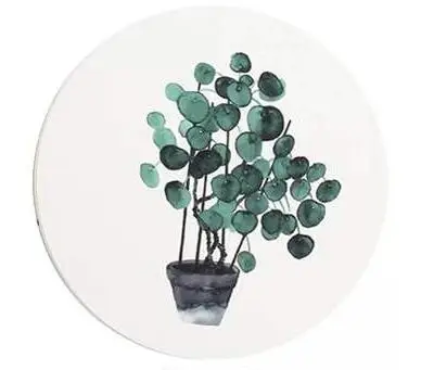 J Diatom mud Coaster нескользящий подогреваемый коврик кофейная чайная кружка для напитков Коврик С Рисунком Листьев подстаканник - Цвет: J