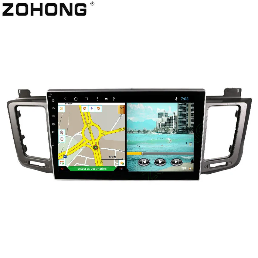 Best 10.2 inch 2.5D Octa 8 Core 2G+32G Android Car DVD Player for Toyota RAV4 RAV 4 RAV-4 2012-2017 autoradio GPS Navigation Radio BT 1