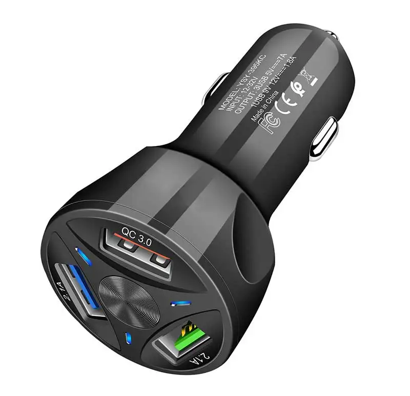 3 порта USB Быстрая Зарядка адаптер для автомобильного прикуривателя разъем Быстрая зарядка QC3.0 автомобильное зарядное устройство для huawei iPhone samsung Android